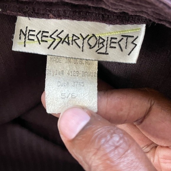 Y2K Vintage Chocolate Brown Corduroy Mini Skirt Necessary Objects - Picture 6 of 6